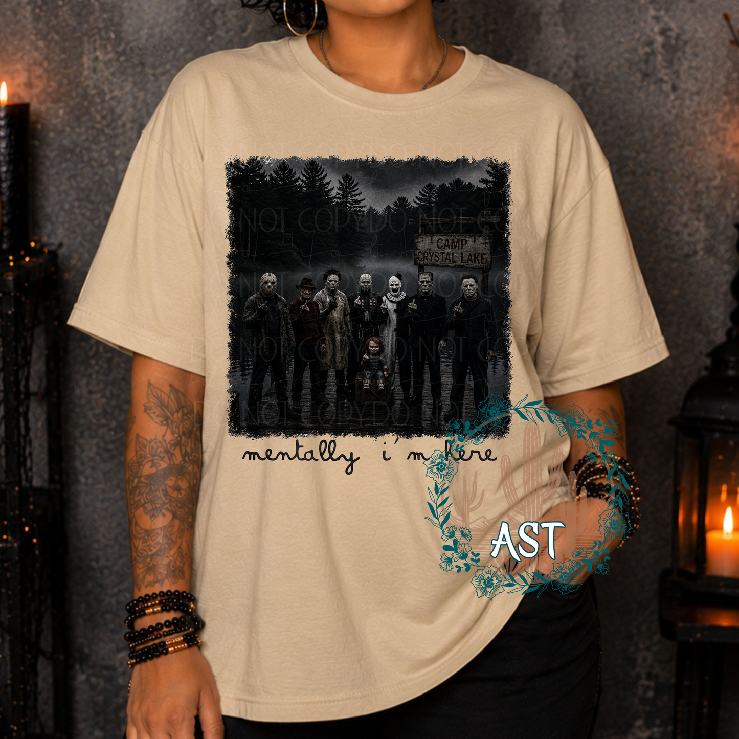 Mentally I'm Here Tee (multiple options)