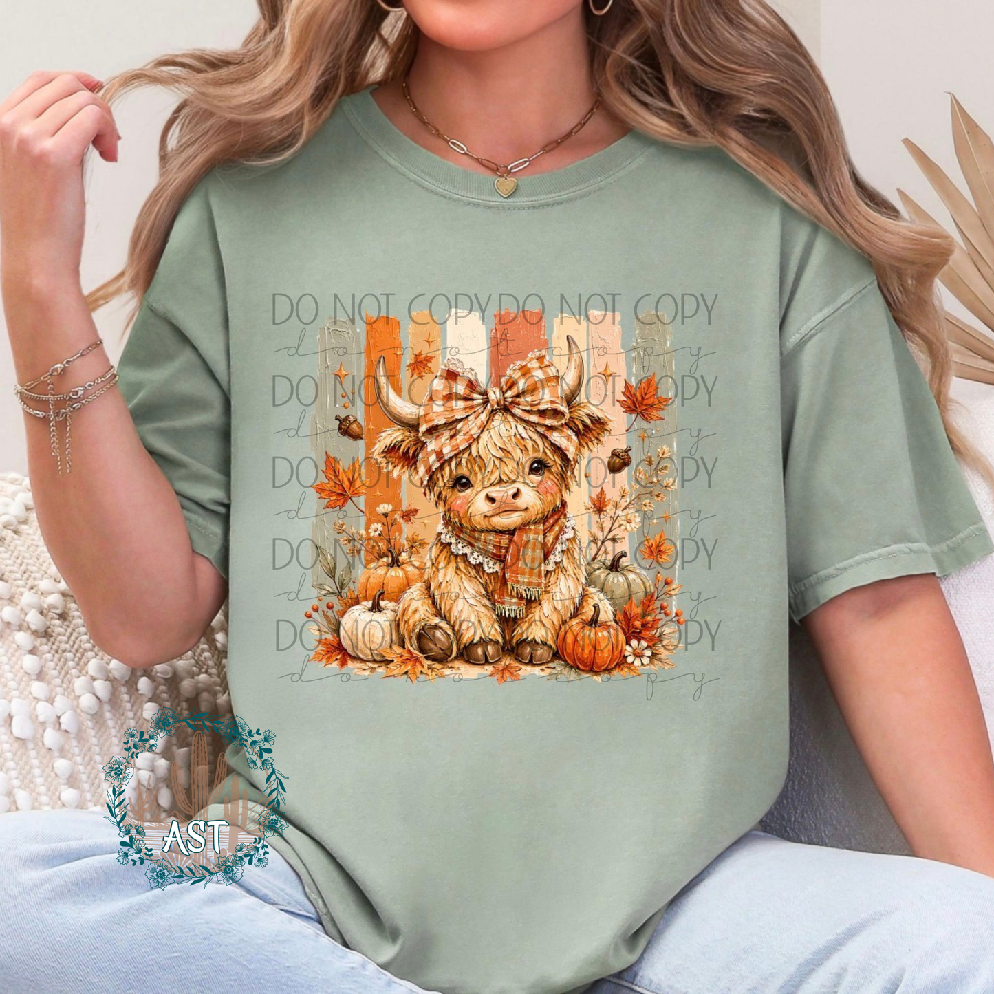 Highland Cow Fall Cuteness Tee