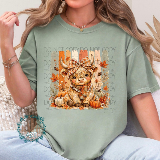 Highland Cow Fall Cuteness Tee