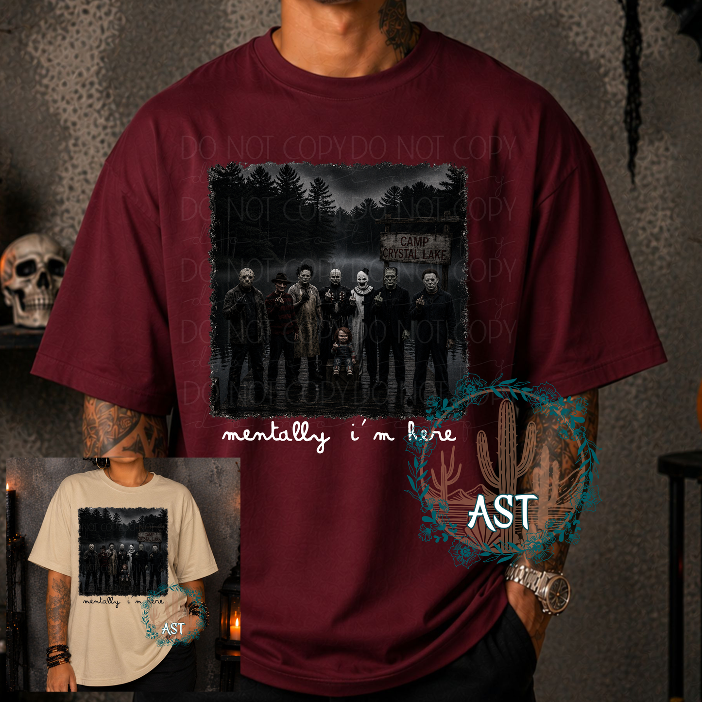 Mentally I'm Here Tee (multiple options)