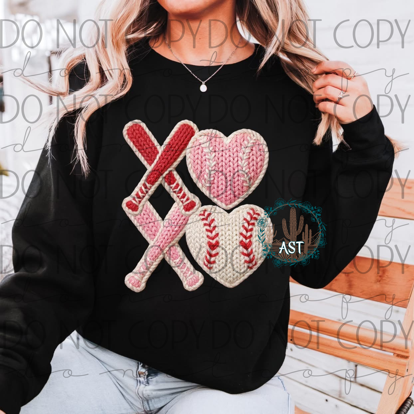 XOXO Bat & Baseball Sweater/Tee