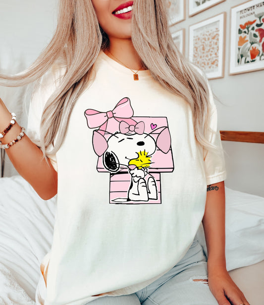 Pink Dog House Tee