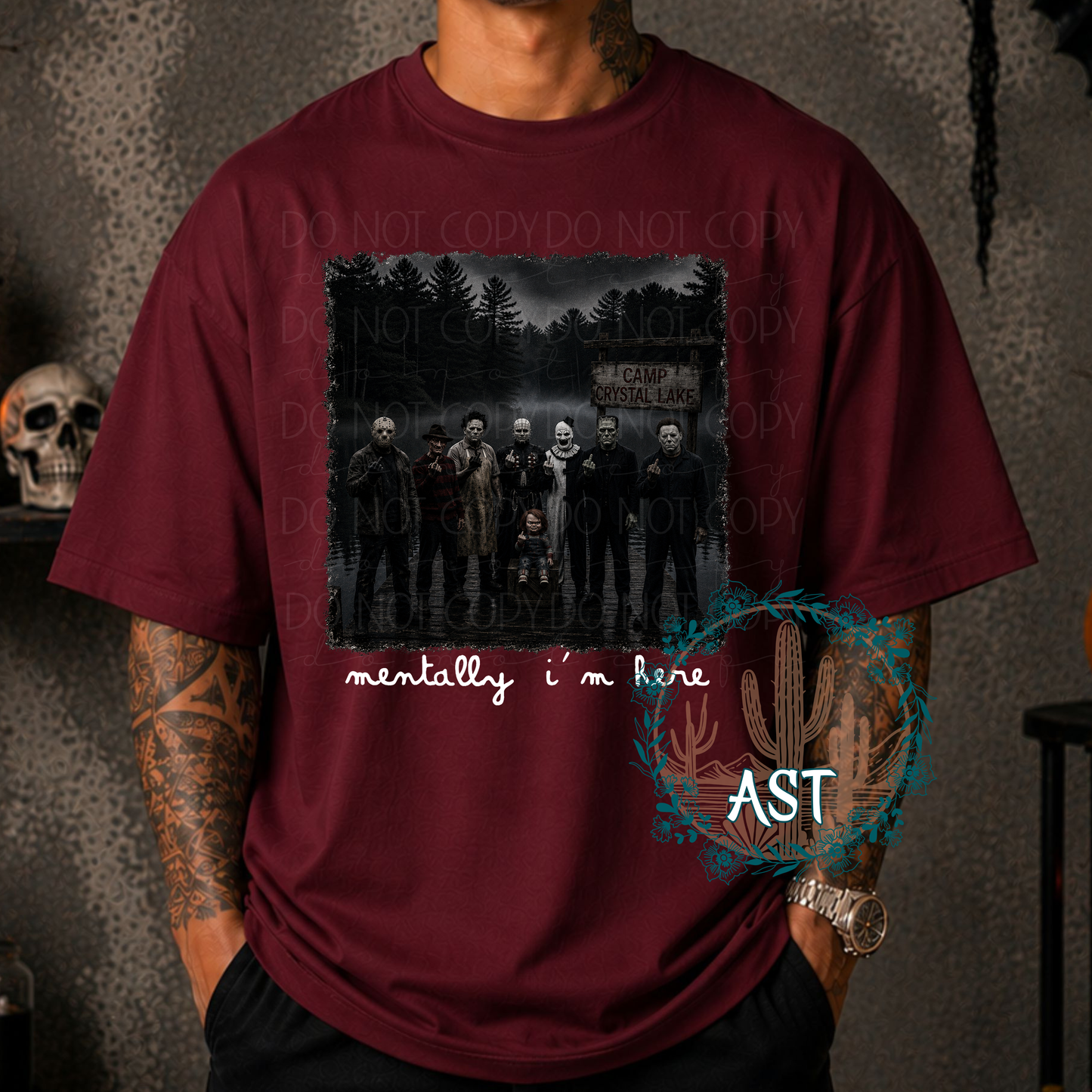 Mentally I'm Here Tee (multiple options)