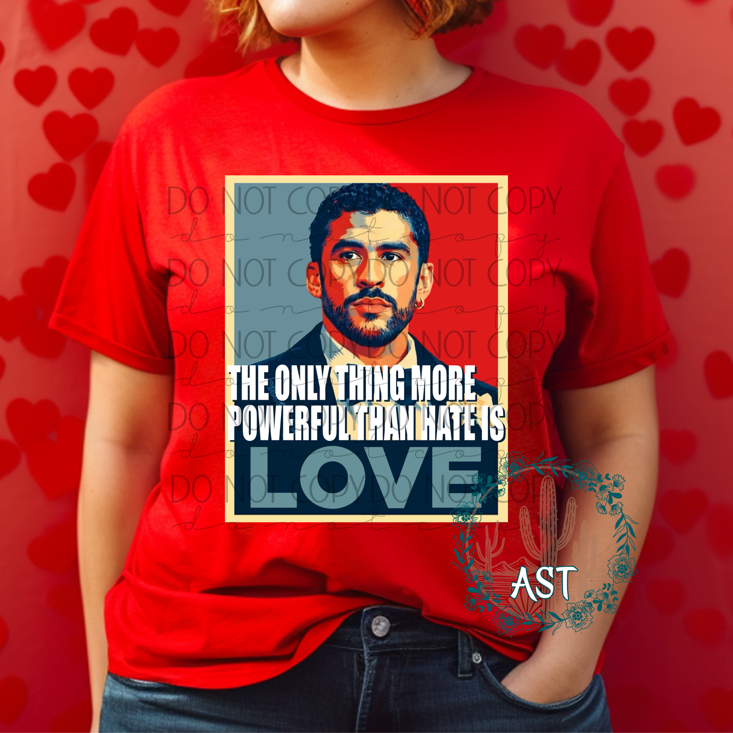 More Powerful than Hate is Love Tee BBunny